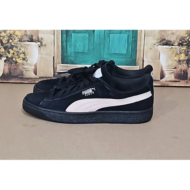 PU & MA Suede Women's Black/Pink Lace Up Sneakers US Size 9