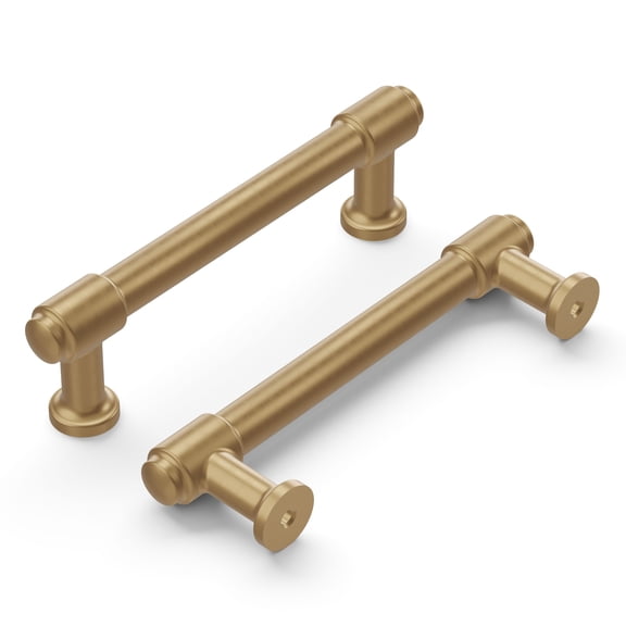 Belwith BWH077852 CBZ 96 mm Center-to-Center Piper Pull - Champagne Bronze