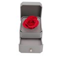 thumbnail image 2 of Caja de regalo de rosa roja, cajón de elevación de flocado suave, caja de almacenamiento de joyería portátil para aniversario, gris, 2 of 10