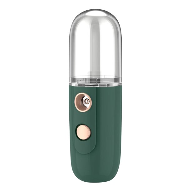 Handy Mist Sprayer Humidificador facial de mano para maquillaje/cuidado de la piel (verde oscuro) Likrtyny Libre de BPA