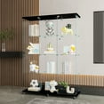 thumbnail image 2 of Newboti Furniture Glass Display Cabinet with 4 Shelves Extra Large, Curio Cabinets for Living Room, Bedroom, Office, Black Floor Standing Glass Bookshelf, Quick Installation 03858, 2 of 13