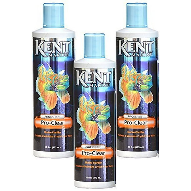 Kent Marine Kent Pro Clear Marine for Aquarium, 16Ounce Bottles (3