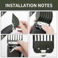 thumbnail image 4 of FrostHike Clipper Guards for Wahl Hair Clippers Trimmers with Metal Clip - 1 1/4" 1 1/2" 2. NO.16 NO.12 NO.10 Extra Long Attachments Fits Most Size Wahl Clippers (Pack of 3) (Dark Green), 4 of 5