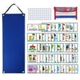 thumbnail image 1 of Calendario Visual para niños, 70 piezas, tarjetas de horario Visual con 72 piezas, puntos, materiales educativos de aprendizaje de horario Visual para, 1 of 8