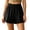 Black, variant on Women's Cotton Pajama Shorts Elastic Waist Shorts with Pockets Sleep Bottom Lightweight Breathable for Summer 2XL
