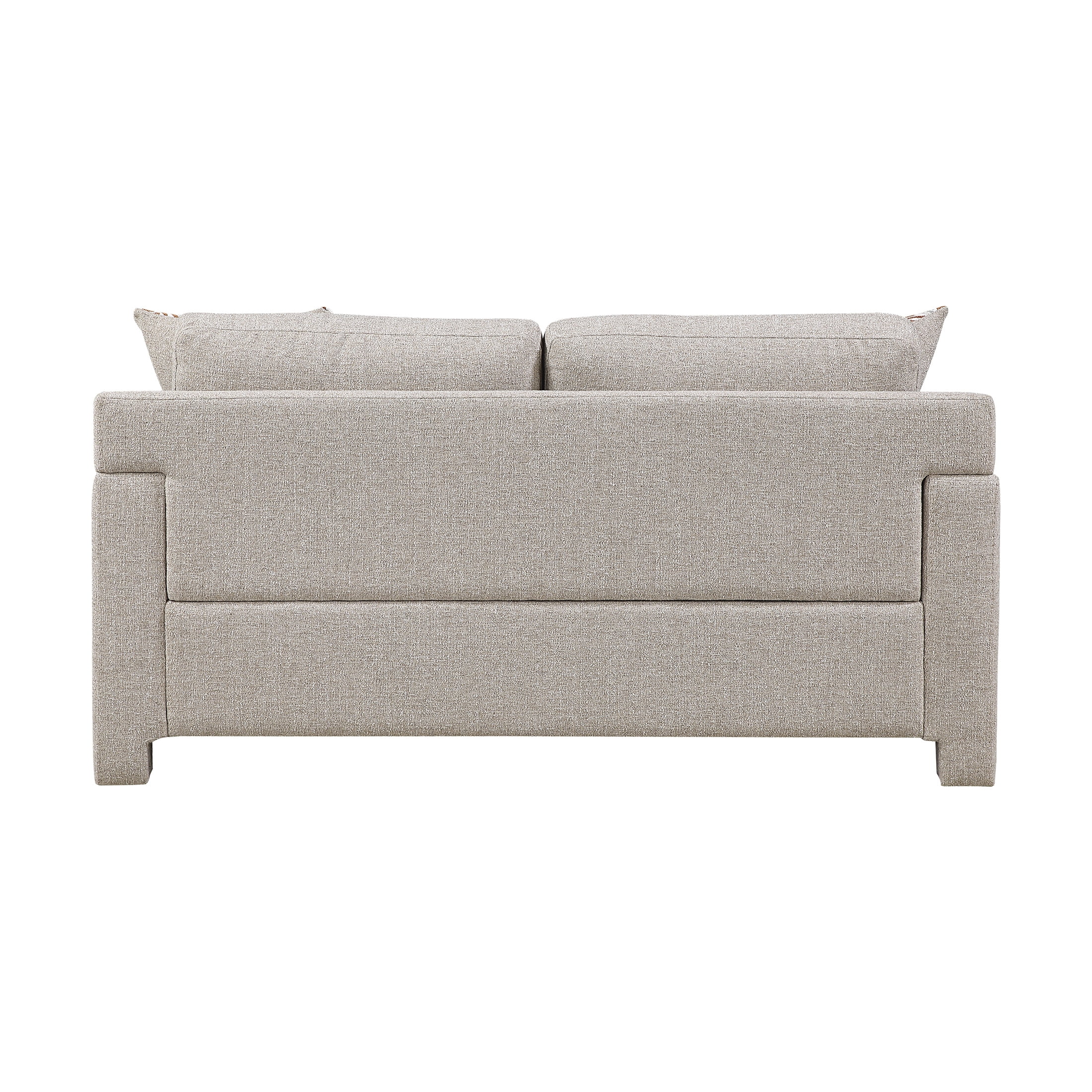 OakvillePark Luxora Chenille Loveseat with 2 Pillows, Taupe