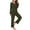 Army Green, variant on Kaemgyyd Women's Sleepwear Trendy Long Sleeve Button Pleated Top and Pants with Pockets Lounge 2 Piece Pajama Set
