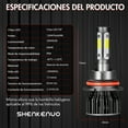 thumbnail image 3 of For Chevrolet Equinox 2005-2009 LED Headlight Bulbs,9007/HB5 High beam and Low Beam and H11 Fog light Bulbs,Pack of 4, 3 of 11
