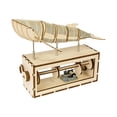 thumbnail image 3 of Kokiya 3D Wooden Puzzle Hand Crank Music Box Crafts Handmade Creative for Granddaughter, 3 of 9
