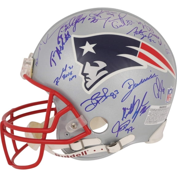 2004 New England Patriots Super Bowl Champs Team Signed Helmet Tom Brady PSA DNA