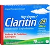 Claritin Loratadine, Indoor & Outdoor Allergies, Non-Drowsy, 10 ct, 3-Pack
