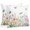SkyBlue LightGreen, variant on Throw Pillow Covers 18x18 Inch Set of 2, Wildflowers Waterproof Outdoor Pillow Covers, Spring Country Tulip Butterfly Floral Leaf Decorative Cushion Pillowcases for Couch, Sofa, Bed, Garden, Patio