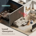 thumbnail image 6 of 47" x 24" Wood Panels for Wall, 4 Pack Acoustic Panels, Sound Absorbing Slat Wall for Wall Decor, Home, Walnut, 6 of 11