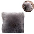 thumbnail image 2 of Descuento Fundas de cojín decorativas suaves 45x45cm, Funda de cojín decorativa para cabello largo, Piel sintética decorativa, Funda de cojín de sofá, Cojín de piel sintética JAMW Sencillez, 2 of 5