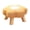 Yellow, variant on Flower Shape Small Round Stool, Mushroom Design Floor Seating with Solid Wood Frame, Soft Lamb Fleece Cushion for Living Room Bedroom, Multiple Color Options