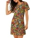 thumbnail image 2 of Easygdp Hippie Peace Love Camisón de manga corta para mujer, informal, estampado, 2 of 6