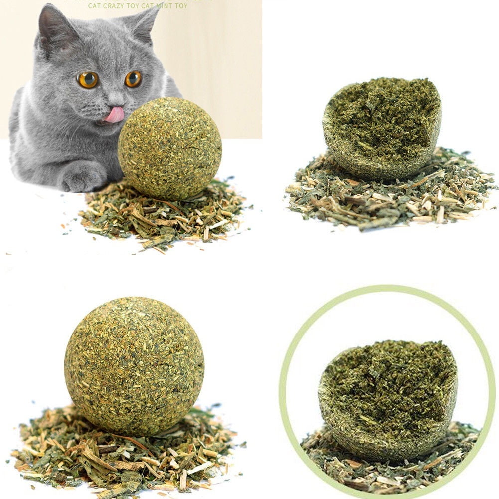 Pet Cat Treats Toys Natural Catnip Mint Ball Toy for Cat Teaser Playing Chew Toy Walmart Canada