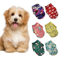 Walbest Dog Sweatshirts Cartoon Patterns Printed Puppy Pet Dog Basic Sweater Coat Cat Winter Dog Clothes Christmas Costume for Small Medium Dog