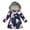 Navy Blue Rose, variant on LYMAYTER Kids Girls Warm Jacket Toddler Hooded Waisted Coats Baby Winter Printed Outerwear for Girls 4-10+ Years