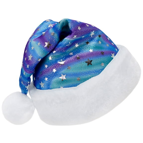 SeasonsTrading Cosmic Stars Santa Hat - Fun Holiday Xmas Christmas Costume Party Hat