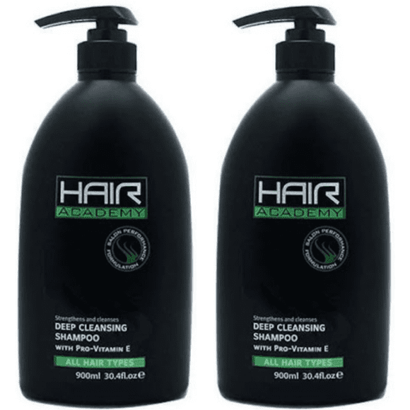 Tale support skak Hair Academy Deep Cleansing Shampoo For All Hair Types With Pump  30.1oz/900ml - Pack of 2 - Walmart.com