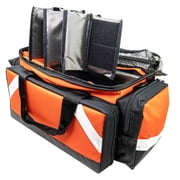 LINE2design Elite Trauma First Aid Medical Bag, Firefighter, EMT, Paramedic, Orange, 600D Polyester - 1 Count
