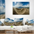 thumbnail image 3 of Designart Massive Sand Dunes Panorama - Landscape Printed Throw Pillow - 18x18, 3 of 4