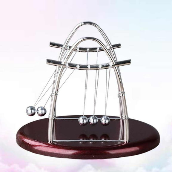 Luxshiny Office Ornaments Swinging Balls Pendulum Multi Nylon Wire 1Pack