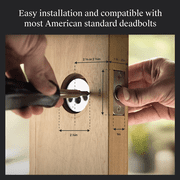 Level Lock Smart Lock - Touch Edition, Keyless Entry Using Touch, a Key Card and Smartphone. Bluetooth Enabled, Apple HomeKit Compatible - Matte Black