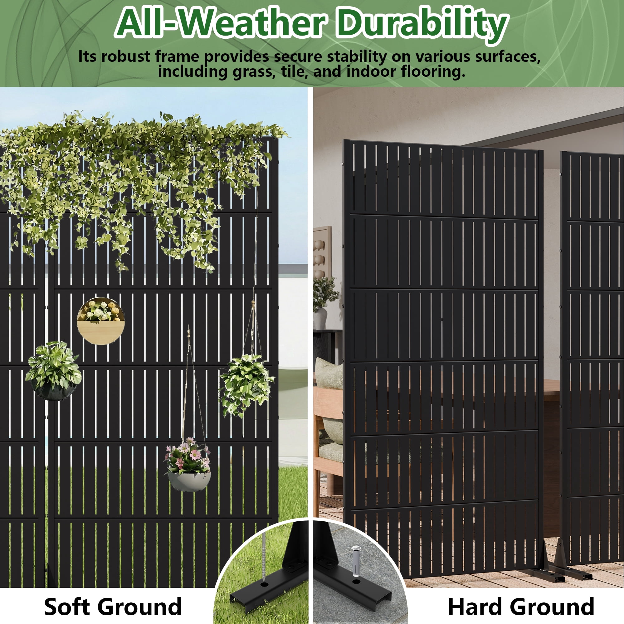 Privacy Metal Screen Fence Panel