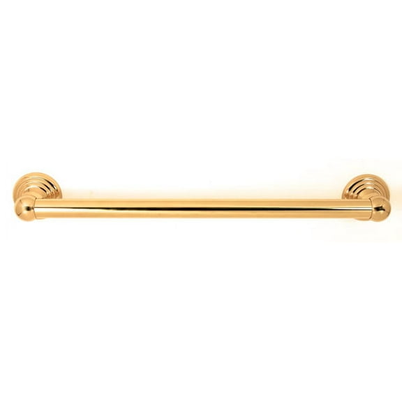 Alno A9020-12-PB/NL Embassy Series 12" Wide Towel Bar - Brass