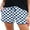 04-FP Navy Blue White, variant on JWD Women's Checkered Shorts Elastic Waist with Drawstring Plaid Short Pants Beach Summer with Pockets Royal Blue White L