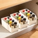 thumbnail image 4 of Caja de almacenamiento de plástico | Cesta organizadora abierta para cocina y hogar | Beige, blanco, transparente | Juego de 1 pieza para aperitivos, condimentos y artículos diversos, 4 of 6