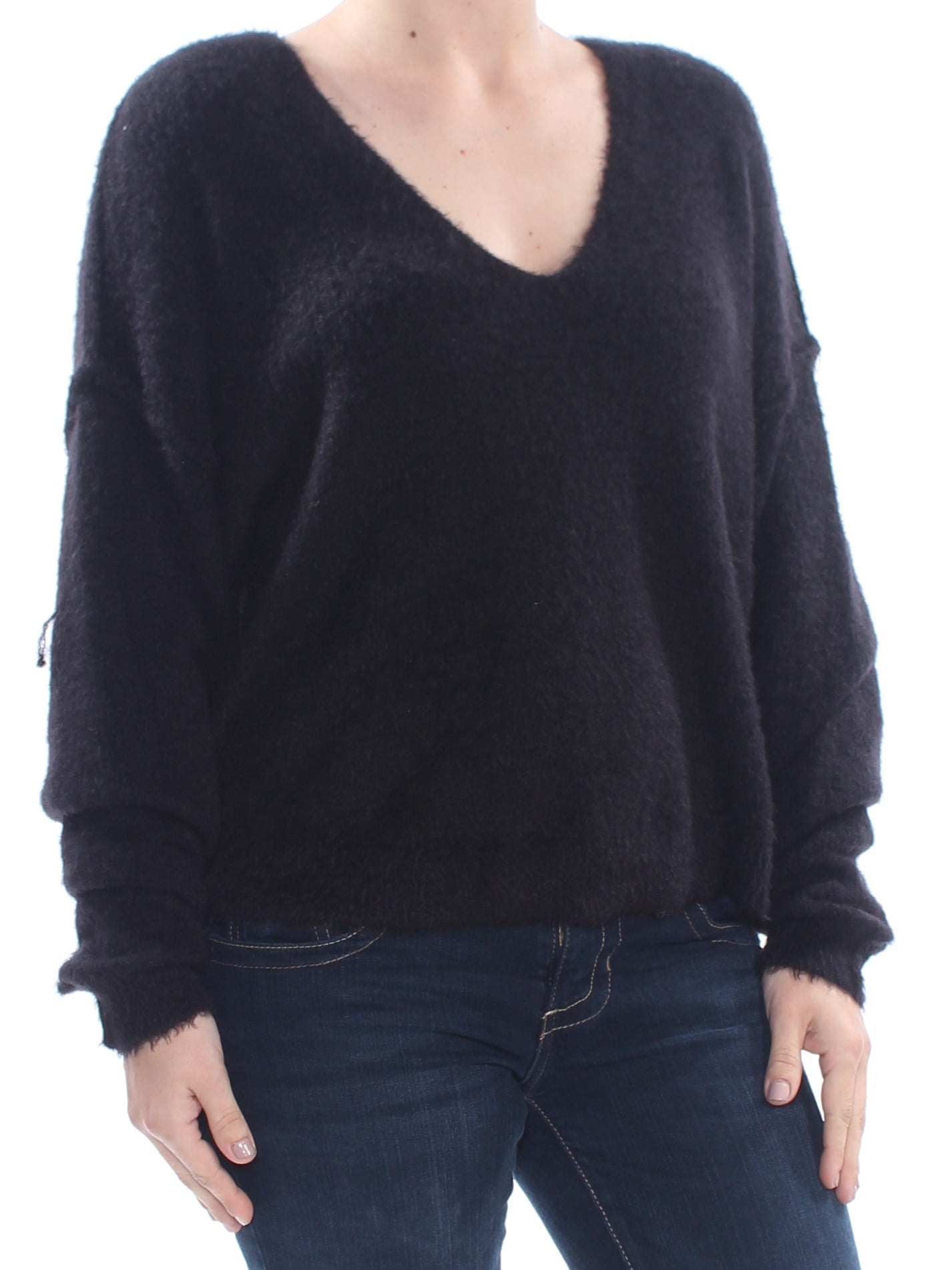 free people black sweatshirt