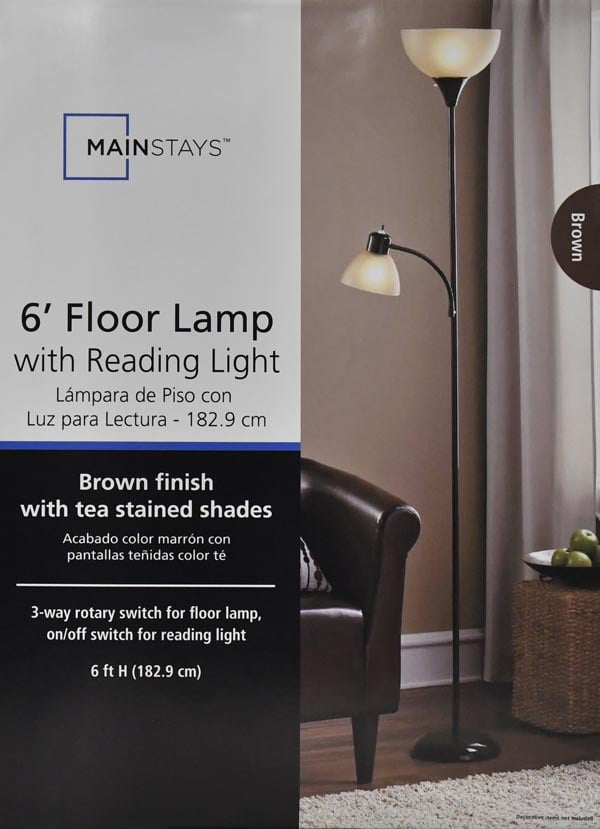Details About Floor Lamp Reading Light Living Room Study Stand 2 Fixture 3 Way Lighting Modern
