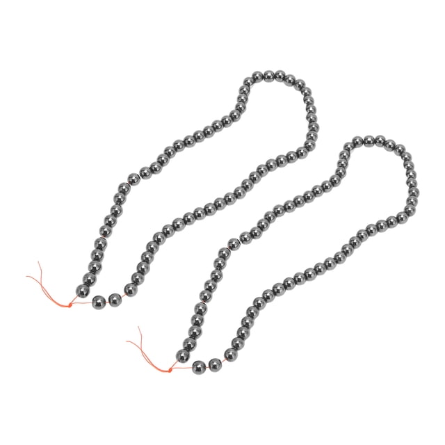 Pulsera elástica con cuentas, 2 piezas de cuentas negras redondas Pulsera elástica con cuentas redondas Cuerda de cuentas redondas Probada profesionalmente