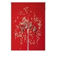 thumbnail image 1 of ABPHQTO Concepto de amor con letras amor novios japonés Noren cortina puerta ventana tratamiento cortinas 85x120 cm, 1 of 1