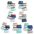 thumbnail image 4 of 4Pcs/Pack Little Boys Boxers Shorts Cartoon Animal Print Soft Breathable Elastic Cotton Boyshort Panties, 4 of 4