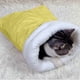 thumbnail image 1 of Saco de dormir para animales pequeños con forro suave | Cama tipo túnel cálida y acogedora para gatos y gatitos | Refugio interior para conservar el calor en invierno, 1 of 6