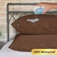 thumbnail image 5 of Kingrest Waterproof Pillow Protectors with Zipper, Cooling Bamboo Queen Size Bed Pillow Case Covers, Bed Bug Pillow Cover, Zippered Plastic Pillowcase (4 Packs, Queen 20"x30"), 5 of 6