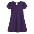 thumbnail image 6 of Made in USA Girls Soft Cotton Short Sleeve Puff Sleeve Dress, 6 of 11