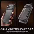 thumbnail image 6 of Poweltek Electroplating Matte Clear Back Case For iPhone 17, Shockproof Slim Anti-Frost Lens Protector Protective Cover, Silver, 6 of 7