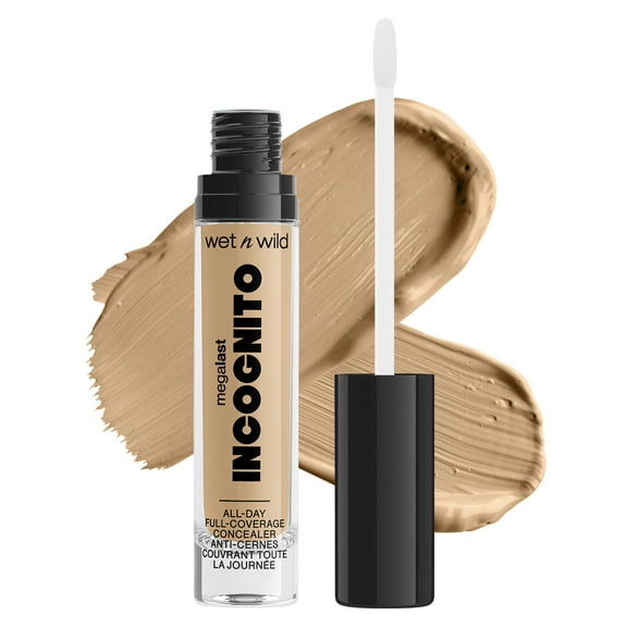Wet n Wild Mega Last Incognito All-Day Full Coverage Concealer Makeup - Medium Honey