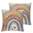 thumbnail image 2 of Nawypu Boho Rainbow Throw Pillow Case Lumbar Decorative Pillow Cover Home Decor for Living Room Sofa Car Cozy Cushion Cover,2 Pcs, 2 of 6