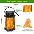 thumbnail image 2 of BinKFF Solar Lanterns Outdoor Lights, Upgraded Flickering Flames Hanging Solar Lights for Outside, Solar Powered Lantern Waterproof, Lanterns Decorative for Yard Patio Garden Decor, 2 of 8