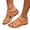 Orange, variant on Women's Orthopedic Slide Sandals Open Toe Comfort Walking Sandals Arch Support Casual Summer Slip On Shoes