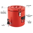 thumbnail image 2 of Miumaeov Desktop Insulated Beverage Dispenser 10L/15L Tank Red Stainless Steel Hot & Cold Drink Dispenser with Faucet for Hot Tea & Coffee, Cold Milk, Juice, 2 of 19