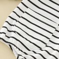 thumbnail image 3 of Gibobby Ropa Para Bebe con estampado de rayas de manga larga para niños y niñas(Blanco, 9-12 Meses), 3 of 5