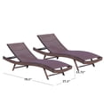 thumbnail image 2 of Chaise Longue Burnham Extérieure en Mesh Marron (Lot de 2), 2 of 6