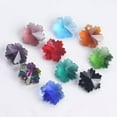 thumbnail image 3 of U8MO 10pcs Snowflake Shape 14mm Faceted Crystal Glass Loose Top Drill Pendants Beads-Pink, 3 of 4